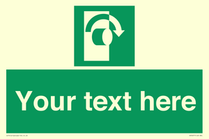 Custom Turn Clockwise Sign